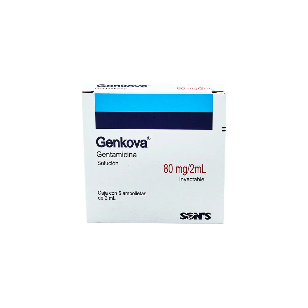 GENKOVA AMP 80MG C 5 (GENTAMICINA)