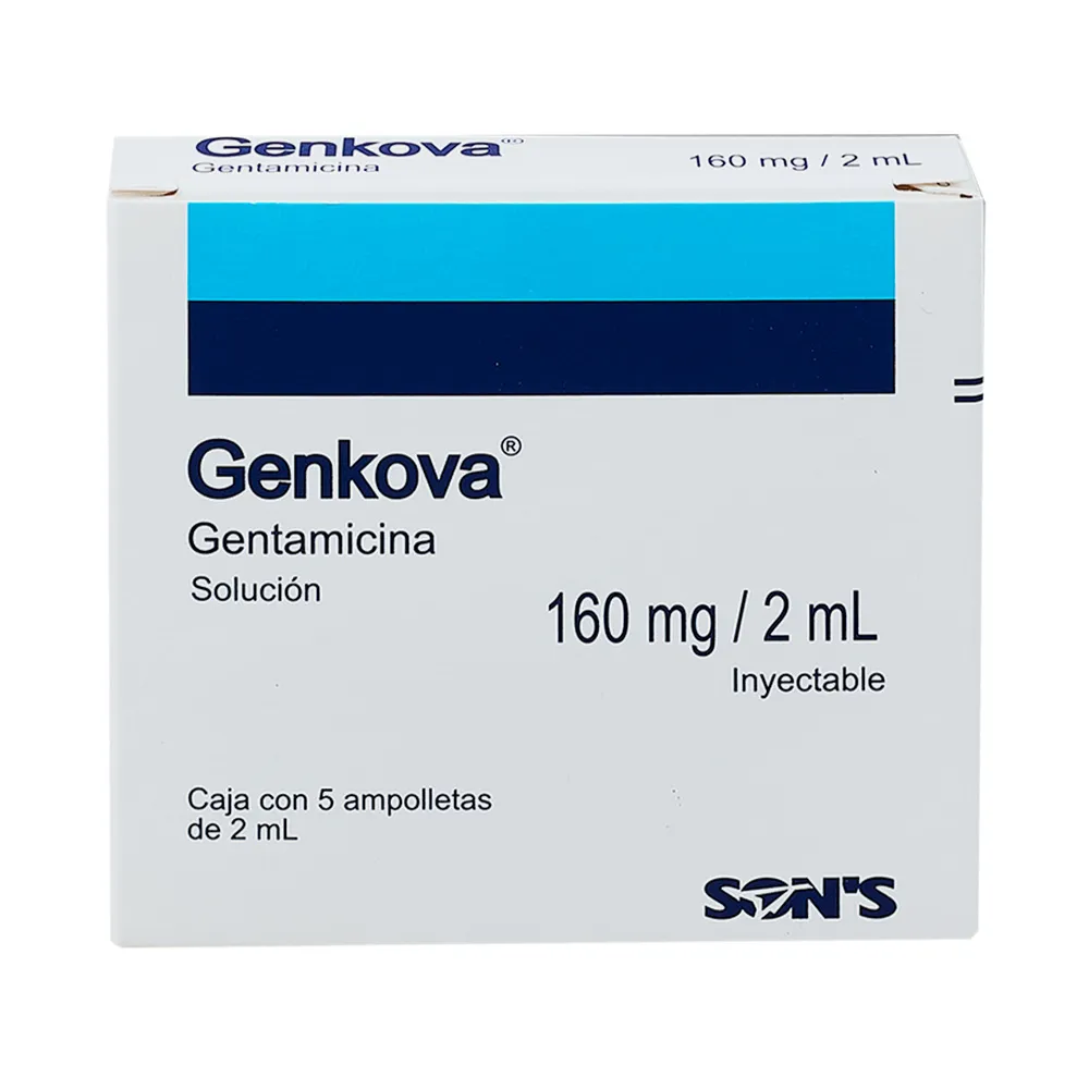 GENKOVA 160MG C 5 AMP GENTAMICINA