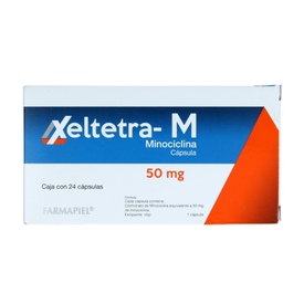XELTETRAM 50MG C 24 CAP MINOCICLINA
