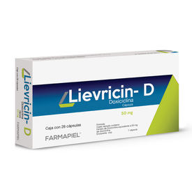 LIEVRICIN D 50MG C 28 CAP DOXICICLINA