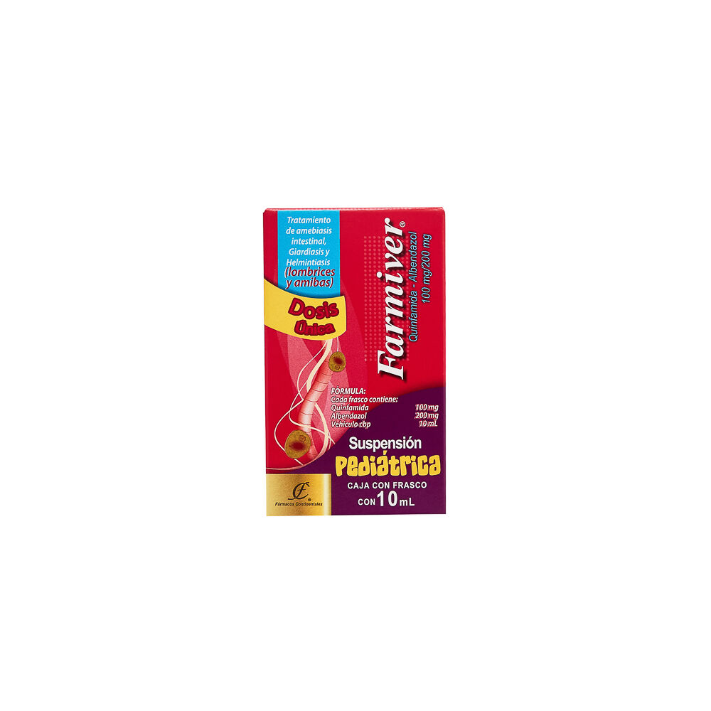 FARMIVER PED SUSP 10ML QUINFAMICINAALBENDAZOL