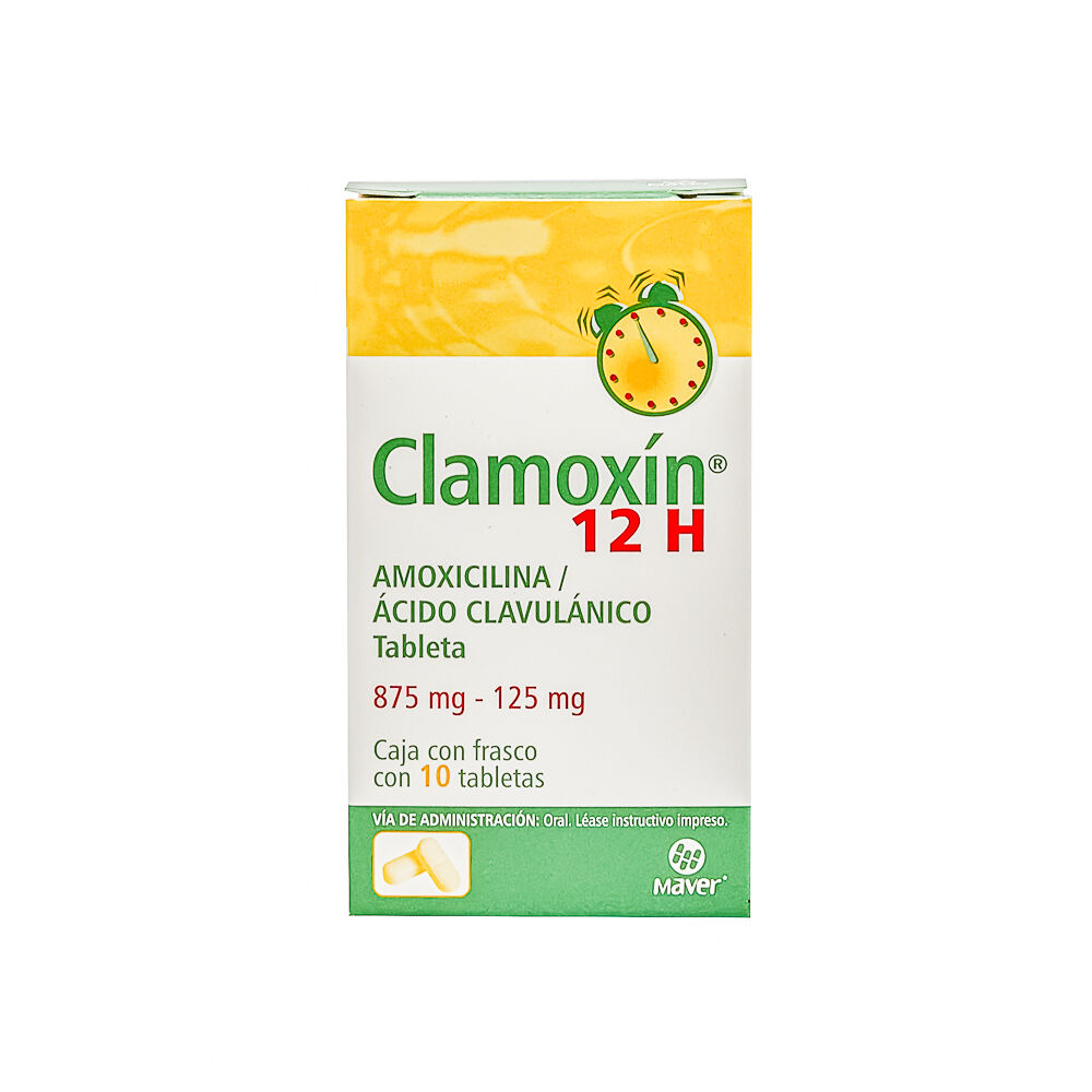 CLAMOXIN 12H 875MG C 10 TAB