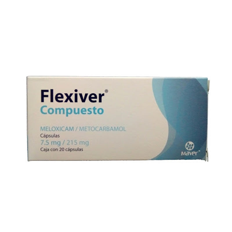 FLEXIVER COMPUESTO 7.5MG C 20 TAB MELOXICAMMETOCARBAMOLAR