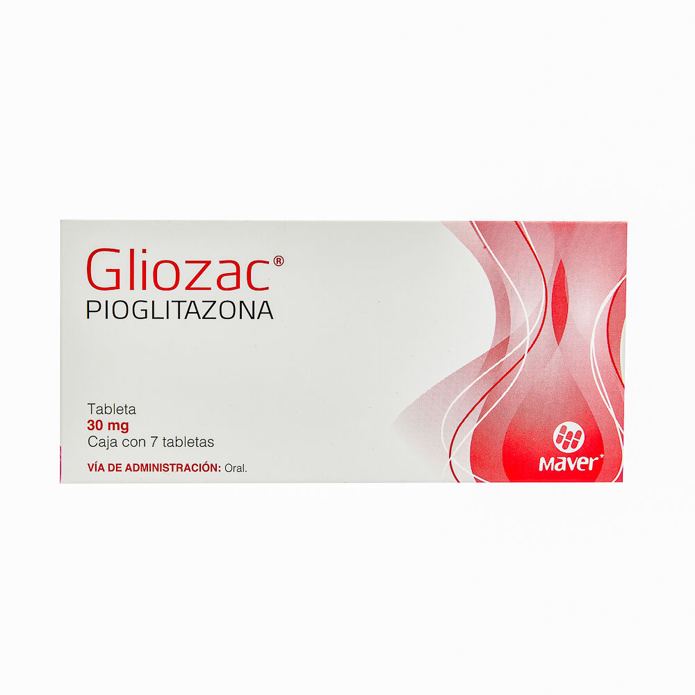 GLIOZAC 30MG C 7 TAB PIOGLITAZONA