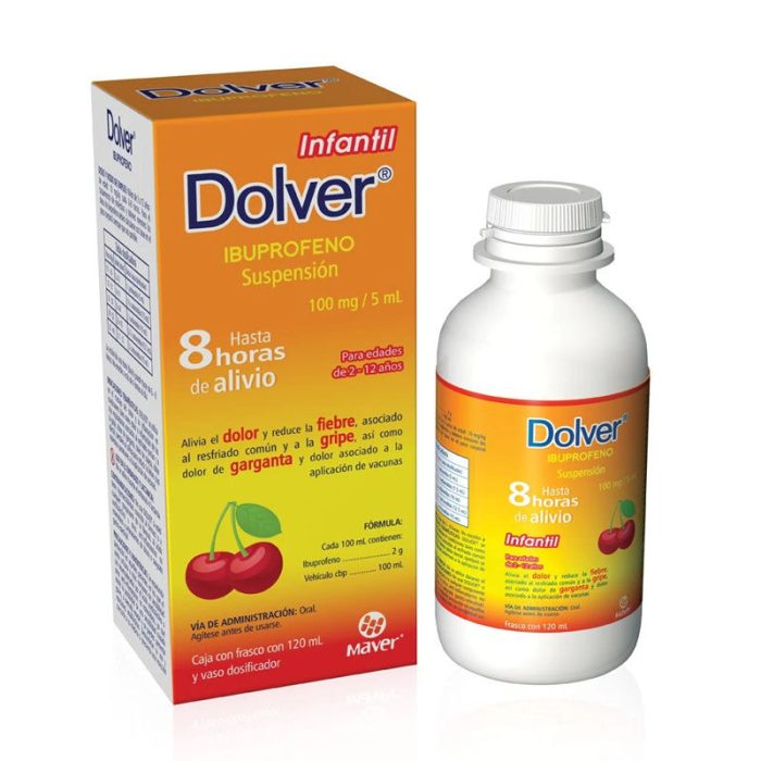 DOLVER SUSP ORAL INFANTIL 120ML IBUPROFENO