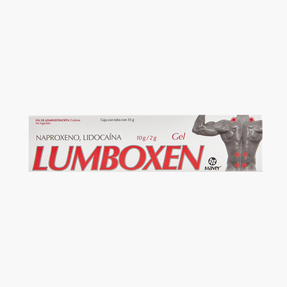 LUMBOXEN ROJO GEL TBO 35G NAPROXENOLIDOCAINA