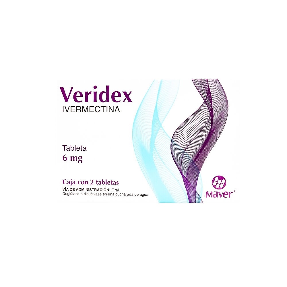 VERIDEX 6MG C 2 TAB IVERMECTINA