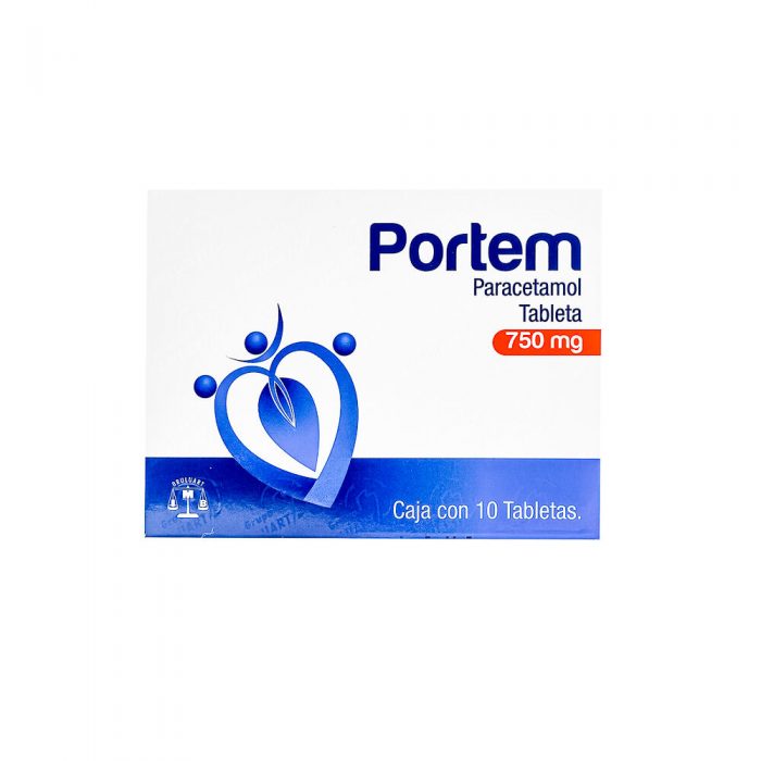 PORTEM 750MG C 10 TAB PARACETAMOL