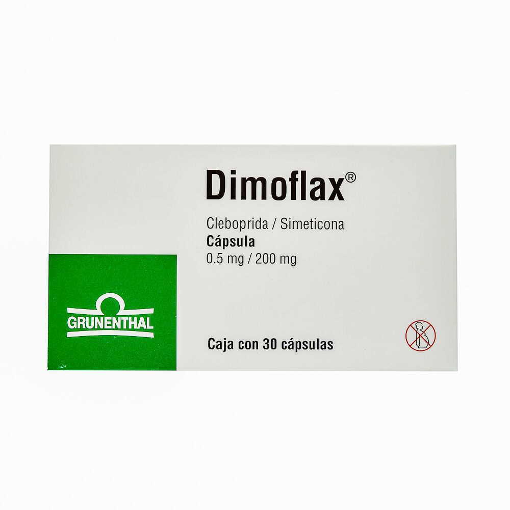 DIMOFLAX C 30 CAP CLEBOPRIDA/SIMETICONA