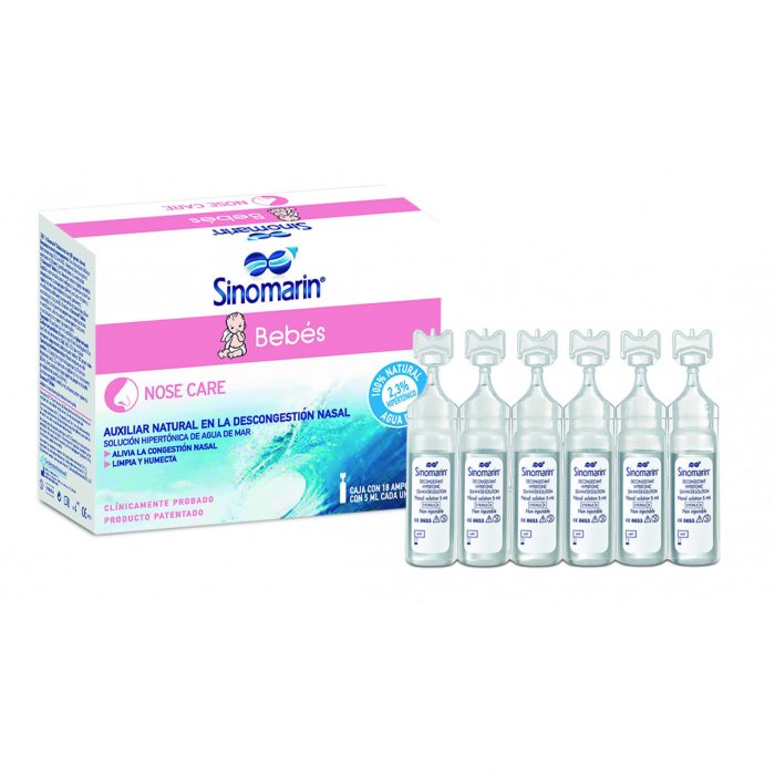 SINOMARIN BEBES AMP 5ML NASAL C 18