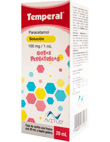 TEMPERAL GOTAS PED SOL 20ML PARACETAMOL