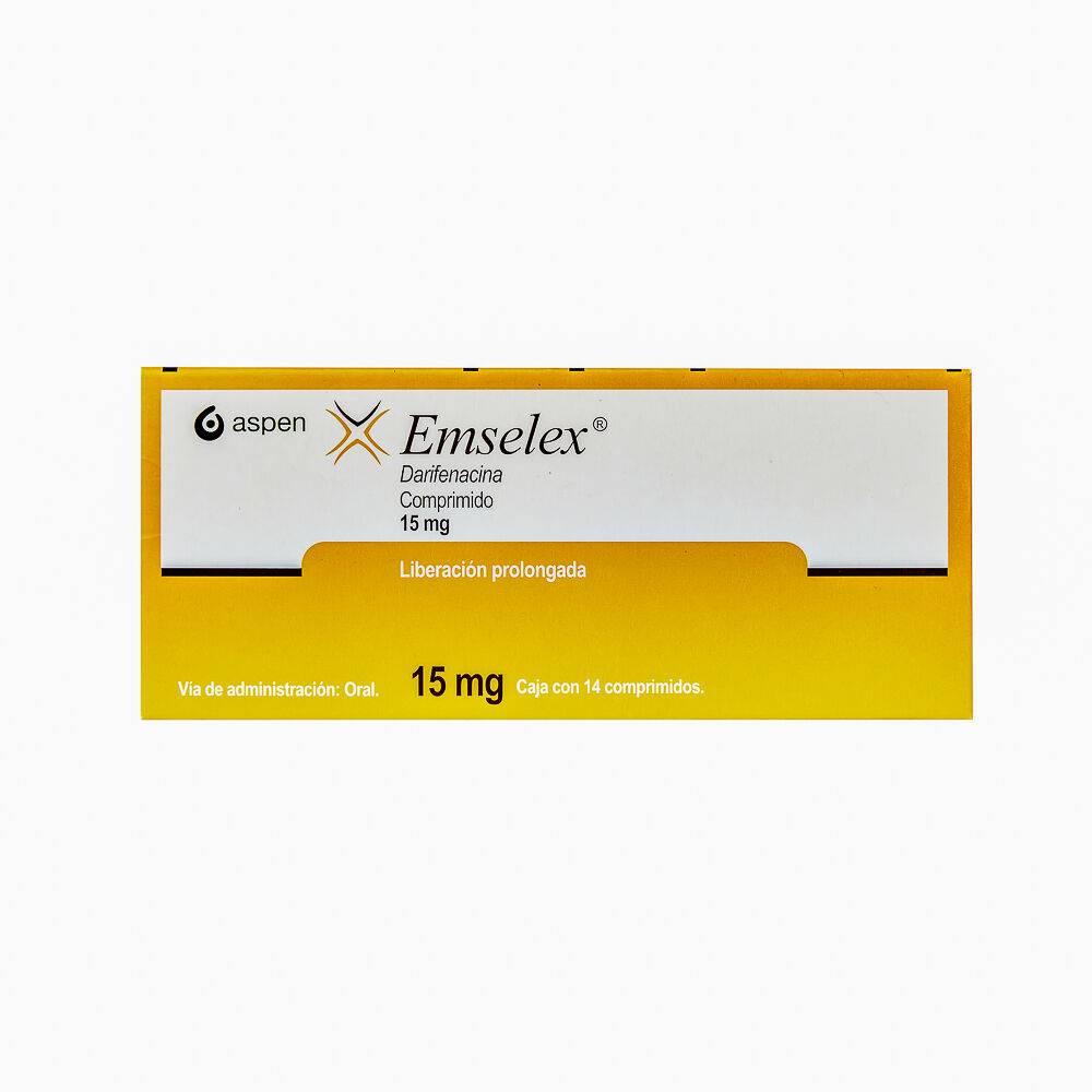 EMSELEX 15MG LP C 14 TAB DARIFENACINA