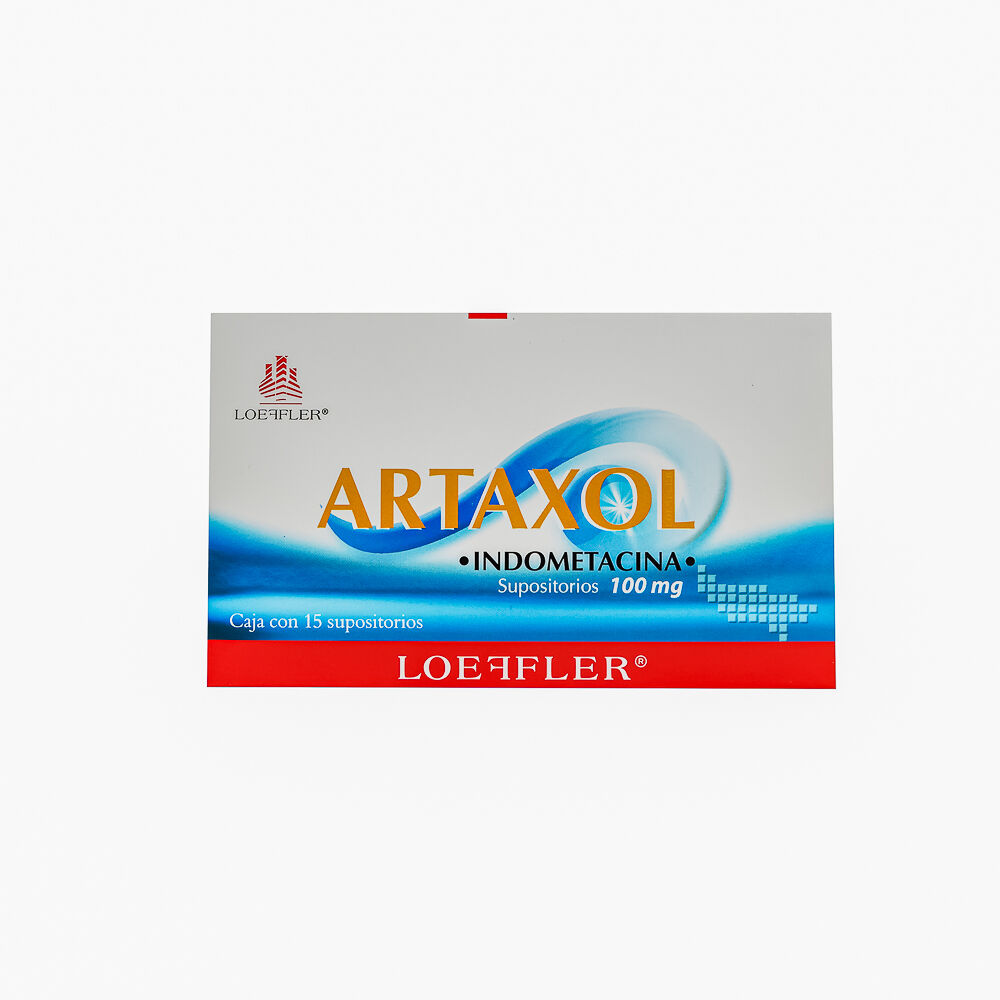 ARTAXOL 100MG SUPOSITORIOS C 15 INDOMETACINA