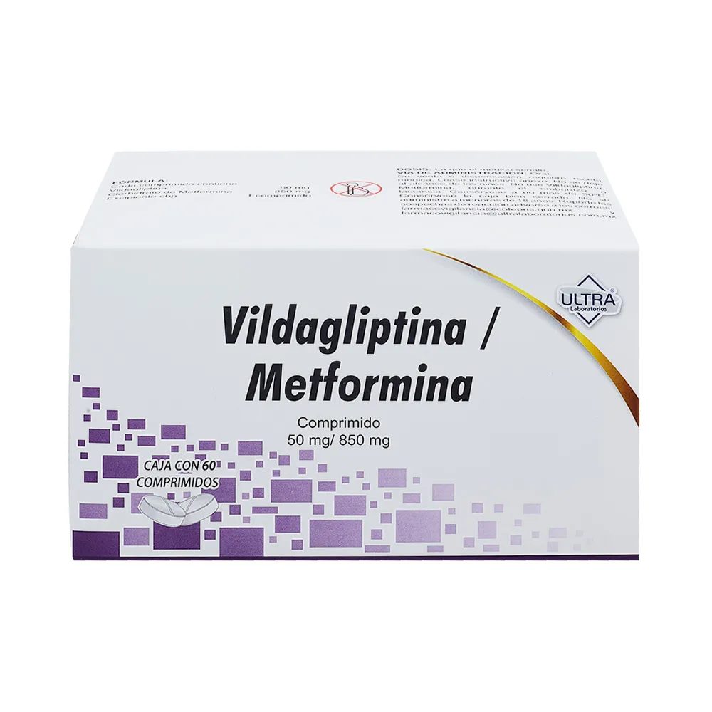 VILDAGLIPTINAMETFORMINA 50/850MG C 60 TAB ULTRA