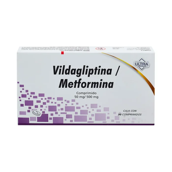 VILDAGLIPTIDA/METFORMINA 50/500MG C 30 TAB ULTRA