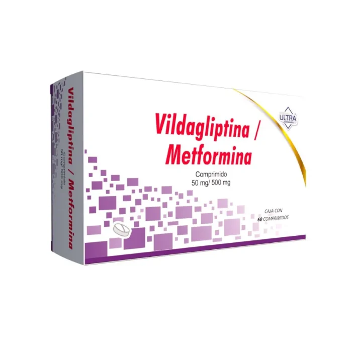 VILDAGLIPTIDA/METFORMINA 50/500MG C 60 TAB ULTRA