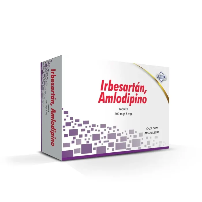 IRBESARTANAMLODIPINO 300/5MG C 28 TAB ULTRA
