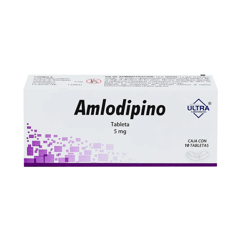 AMLODIPINO 5MG C 10 TAB ULTRA