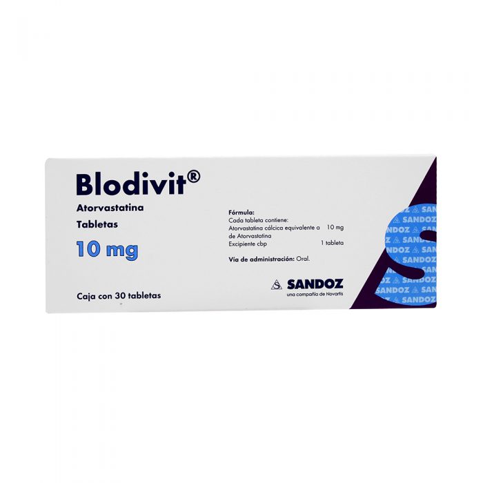 BLODIVIT 10MG C 30 TAB ATORVASTATINA