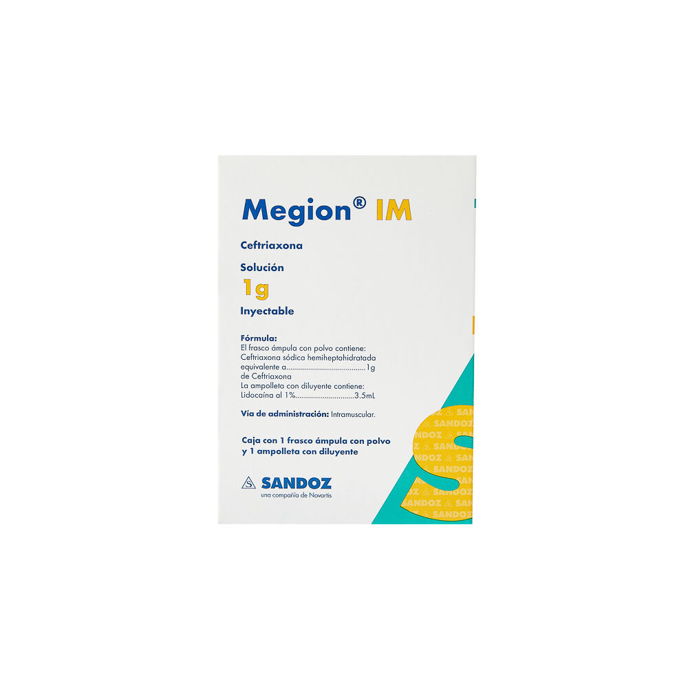 MEGION FA 1G IM 4ML CEFTRIAXONA