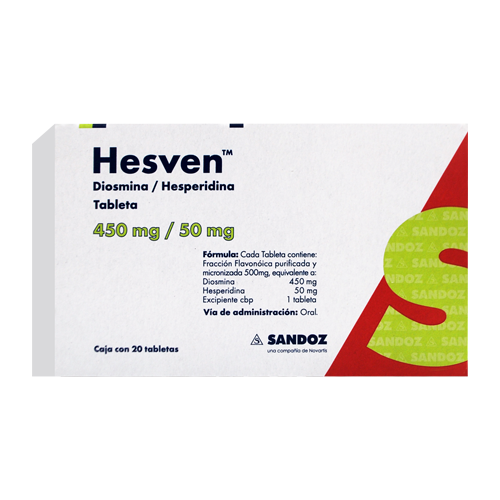 HESVEN 450/50 C 20 TAB DIOSMINAHESPERIDONA
