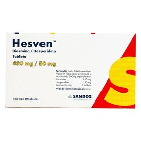 HESVEN 450/50 C 60 TAB DIOSMINHESPERIDONA
