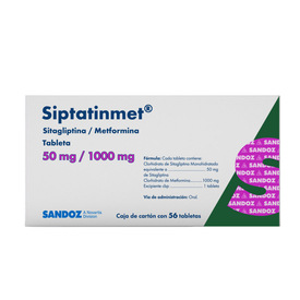 SIPTATINMET 50/1000MG C 56 TAB SITAGLIPTINA/METFORMINA