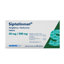 SIPTATINMET 50500MG C 56 TAB SITAGLIPTINNAMETFORMINA