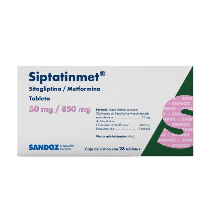SIPTATINMET 50/850MG C 28 TAB SITAGLIPTINA/METFORMINA