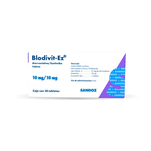 BLODIVIT-EZ 1010MG C 30 TAB ATORVASTATINA-EZETIMIBA