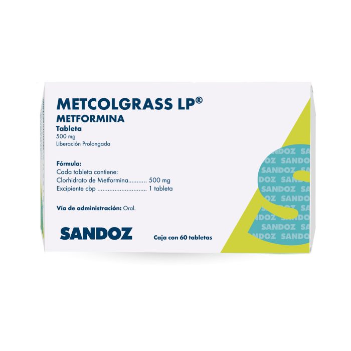 METCOLGRASS LP 500MG C 60 TAB METFORMINA