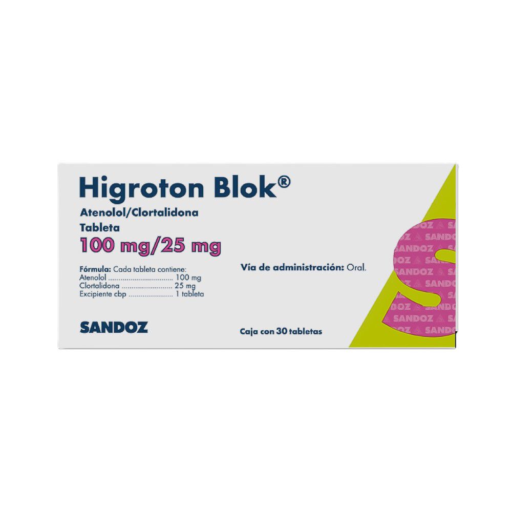HIGROTON BLOK 10025MG C 30 TAB