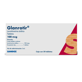 GLANROTIR 100MCG C 50 TAB LEVOTIROXINA SODICA
