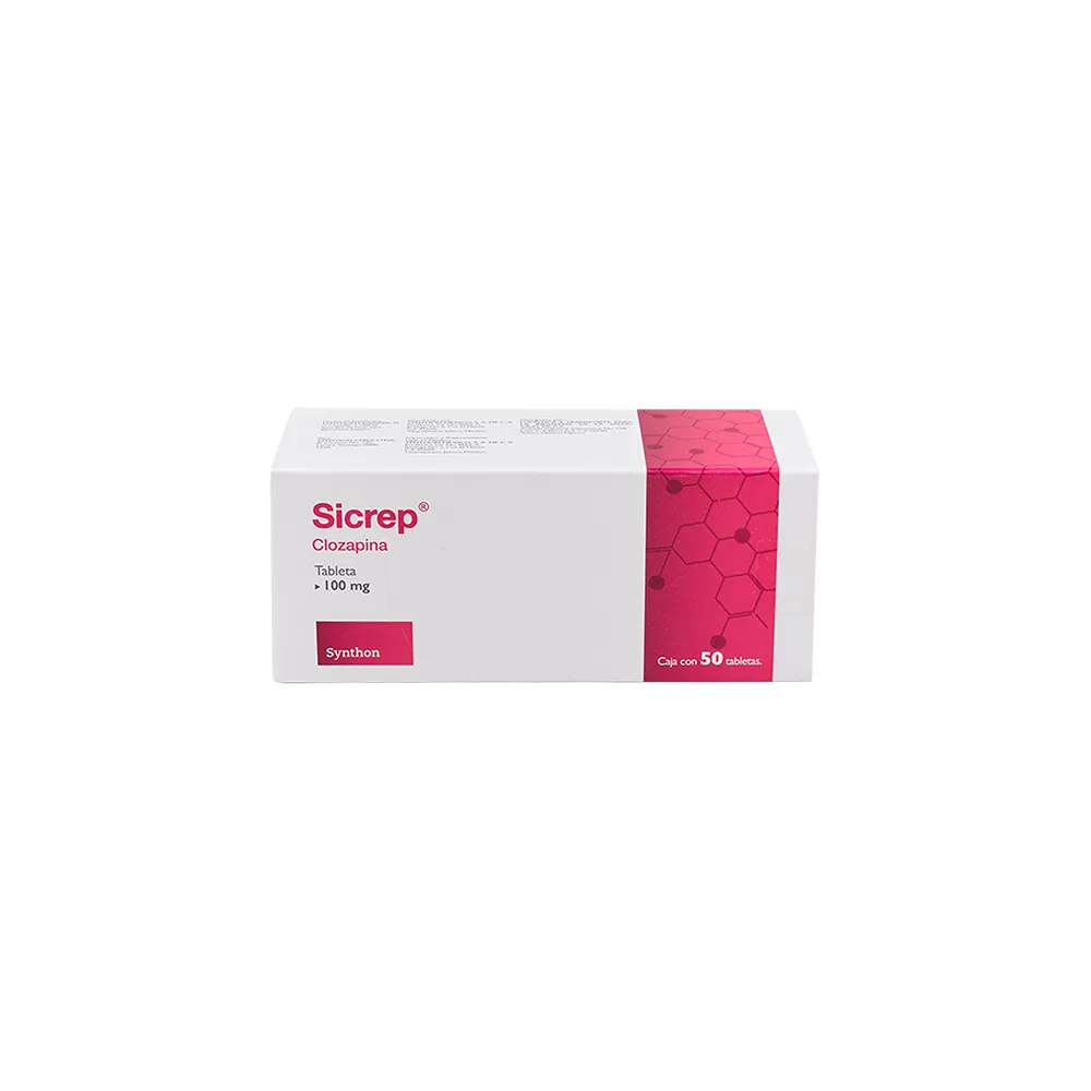 SICREP 100MG C 50 TAB CLOZAPINA