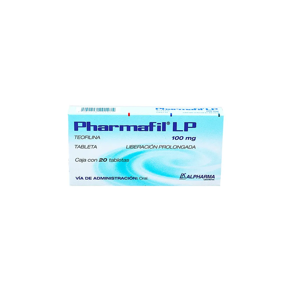 PHARMAFIL LP 100MG C 20 CAP TEOFILINA