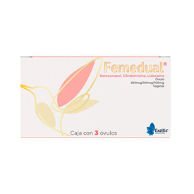 FEMEDUAL C 3 OVULO KETOCONA-CLINDAMI-LIDOCAINA