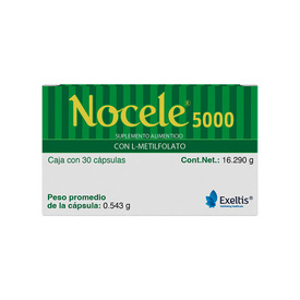 NOCELE 5000 C L-METILFOLATO C 30 CAP SUPLEM ALIMENT