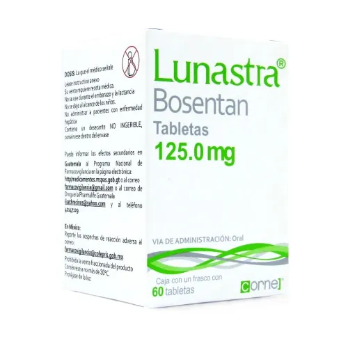 LUNASTRA 125MG C 60 TAB BOSENTAN CORNE