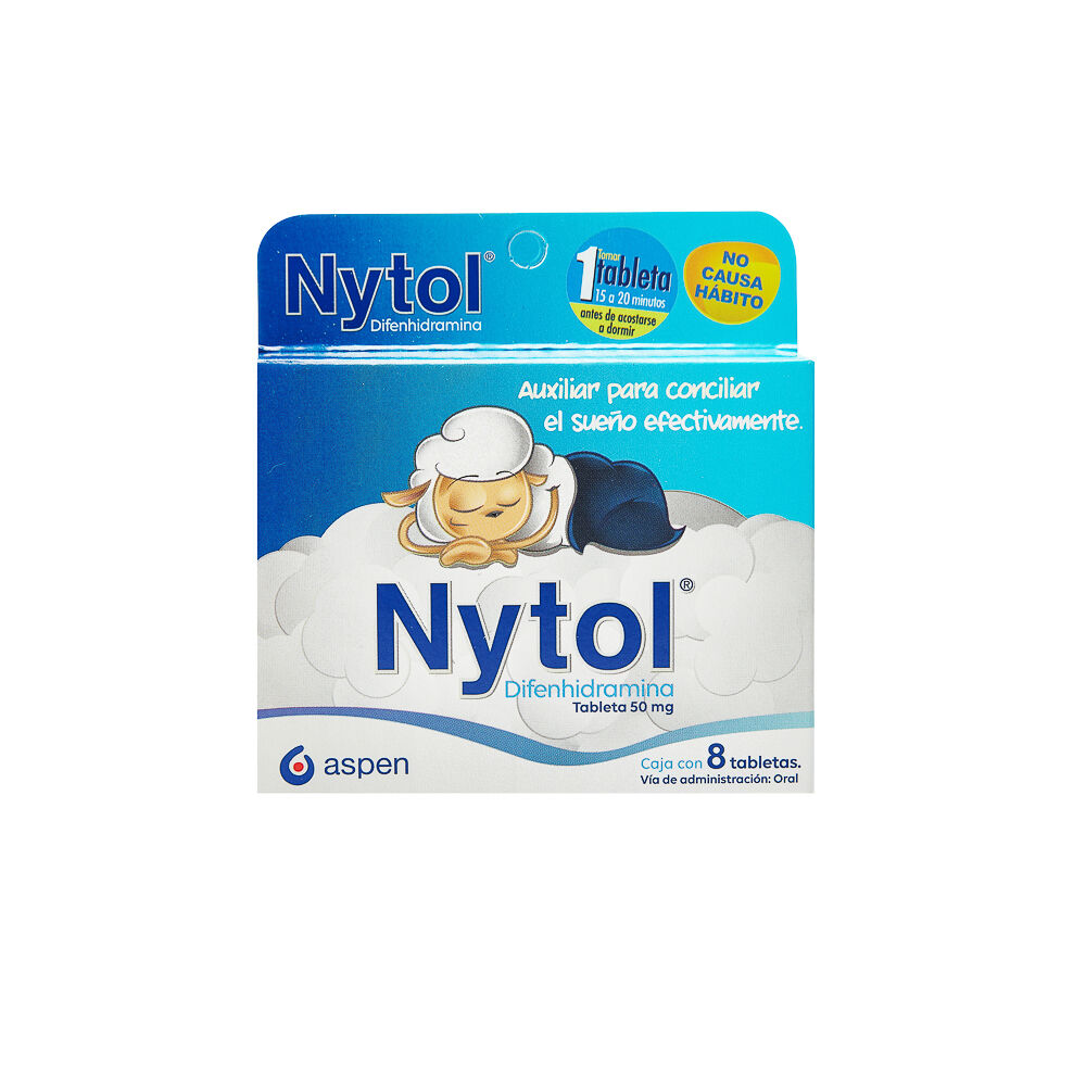 NYTOL 50MG C 8 TAB DIDENHIDRAMINA