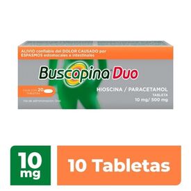 BUSCAPINA DUO C 10 TAB HIOSCINAPARACETAMOL