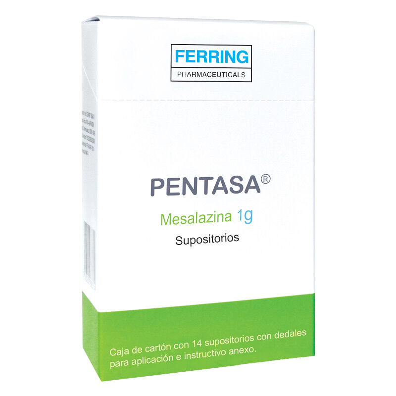 PENTASA 1G C 14 SUPOSITORIOS MESALAZINA