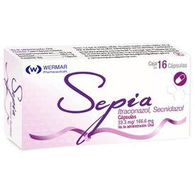 SEPIA C 16 CAP 166.6/33.3MG ITRACONAZOLSECNIDAZOL