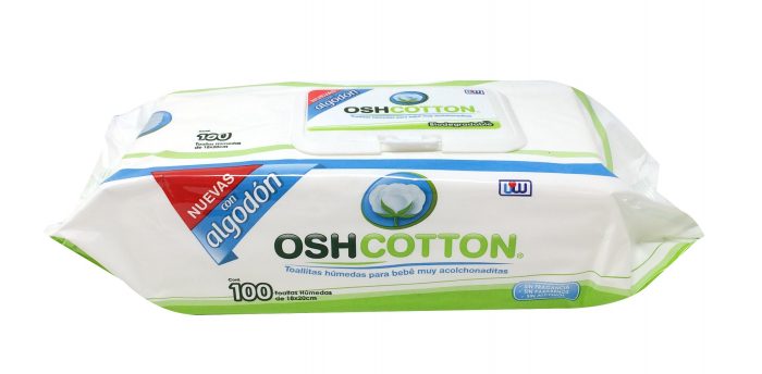 TOALLITAS HUMEDAS OSHCOTTON C 100 PZ
