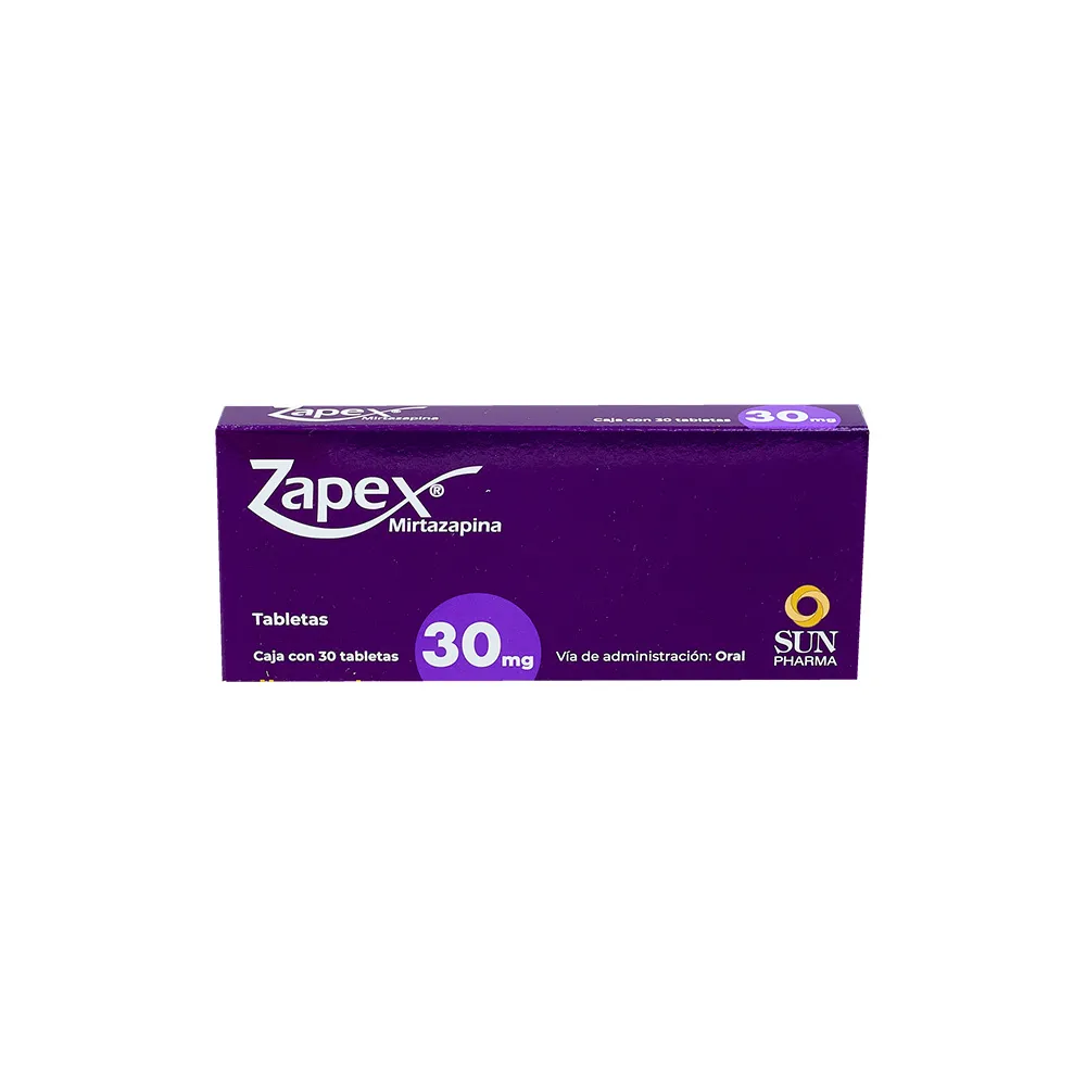 ZAPEX 30MG C 30 TAB MIRTAZAPINA