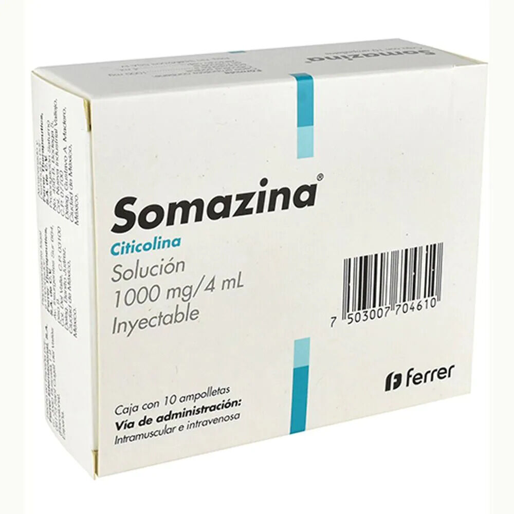 SOMAZINA 1000MG AMP 4ML C 10 CITICOLINA
