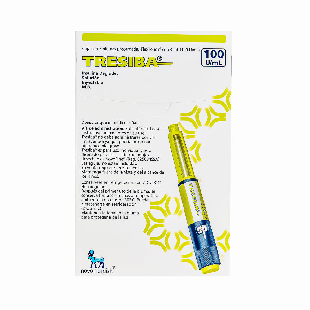 TRESIBA FLEXTOUC PLUM C 5 1ML DEGLUDEC INSULINA