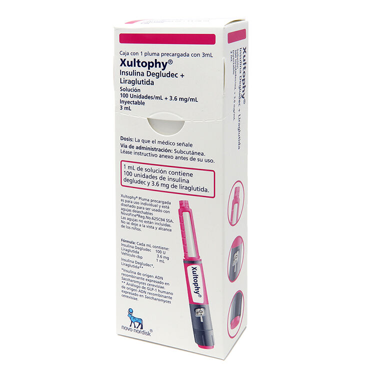 XULTOPHY 100U/3.6MG C 1 PLUMA PRELLENADA C 1ML