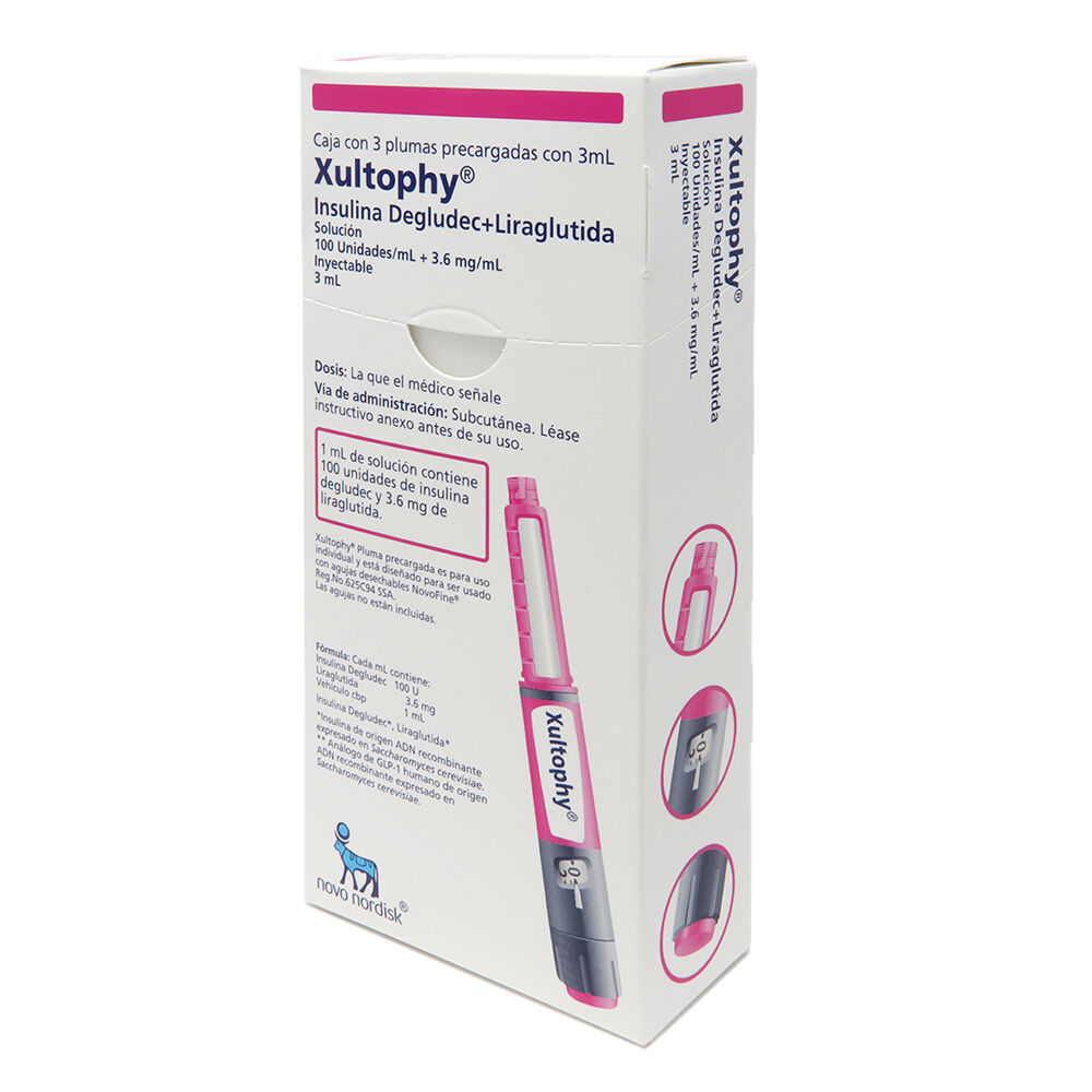 XULTOPHY 100U/3.6MG C 3 PLUMA PRELLENADA C 3ML