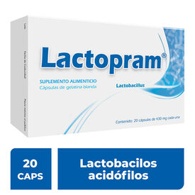 LACTOPRAM ADULTO C 20 CAP 350MG LACTOBACILOS