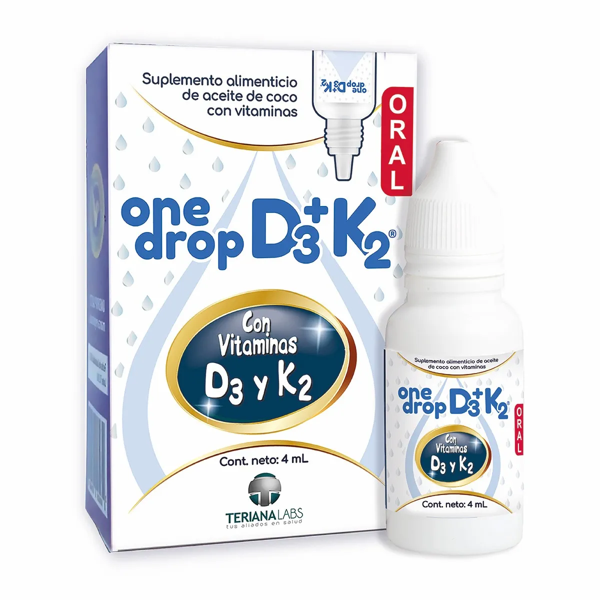 ONEDROP D3K2 O GOT 4ML SUPLEMEMTO ALIMENTICIO